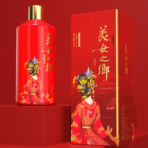 中國美女之鄉(xiāng)酒包裝設(shè)計(jì)（美女+鄉(xiāng)愁）