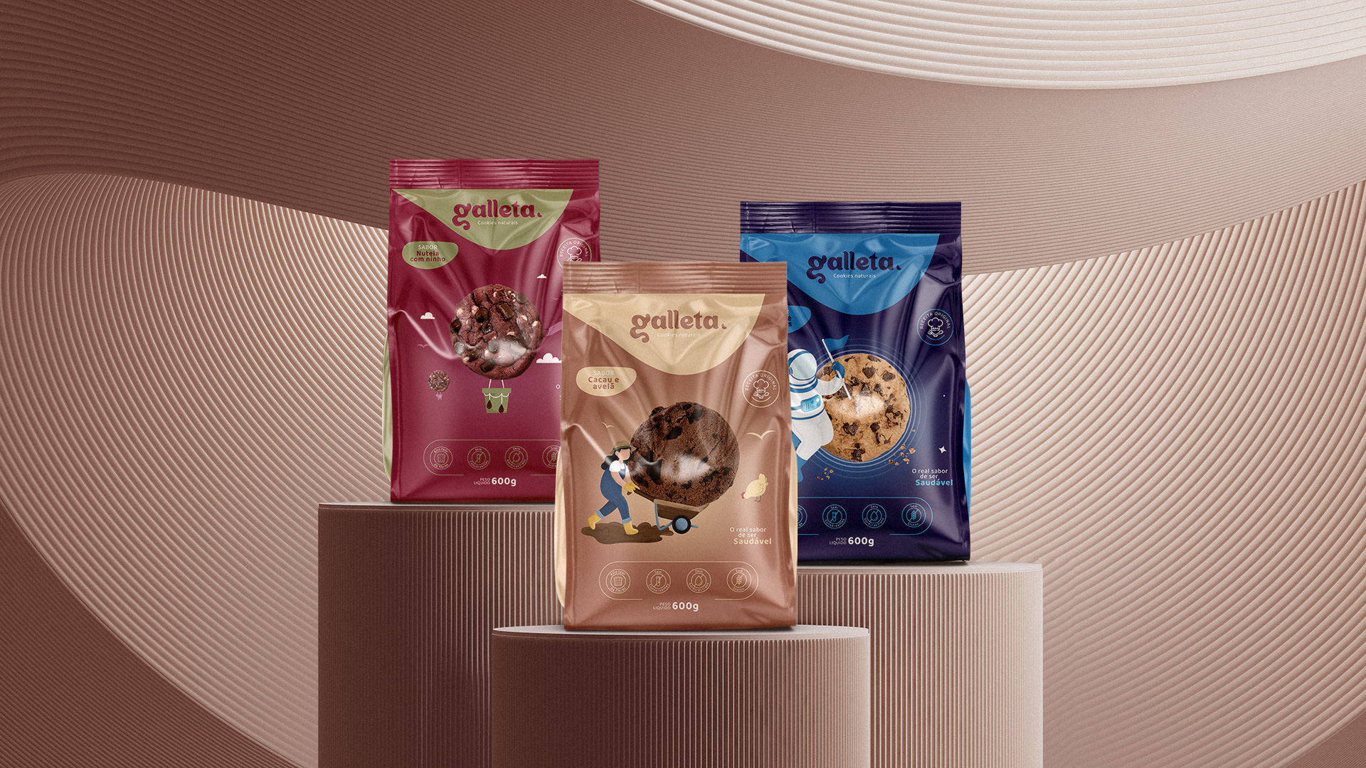 包裝設(shè)計(jì)分享|Galleta Cookies Naturais 餅干包裝設(shè)計(jì)